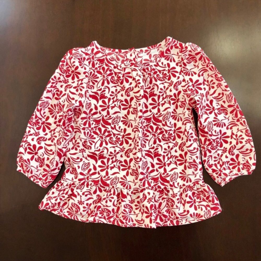 Cute long sleeve top for little girl